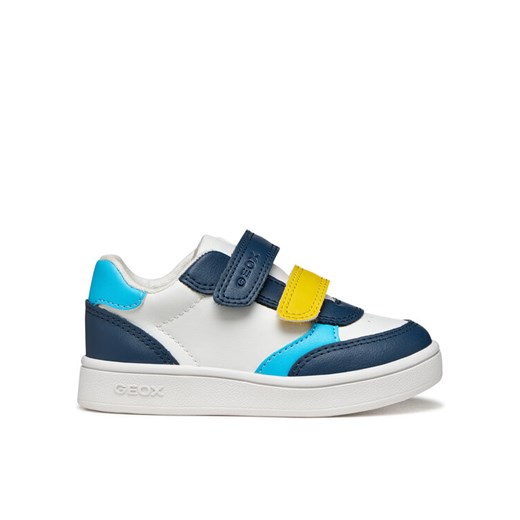 Sneakersy Geox B Eclyper Boy B555LA 000BC CB41Z Biały ze sklepu eobuwie.pl w kategorii Buty sportowe dziecięce - zdjęcie 187922580