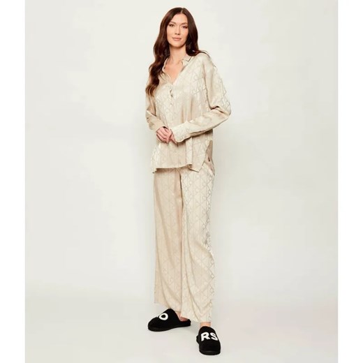 Calvin Klein Underwear Satynowa piżama | Relaxed fit ze sklepu Gomez Fashion Store w kategorii Piżamy damskie - zdjęcie 187923742