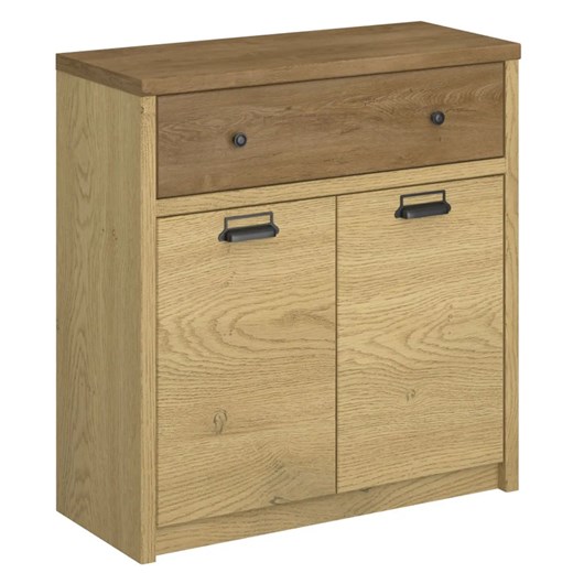 Komoda z szafką loft dąb cremona + dąb lefkas A2-W53 ze sklepu Edinos.pl w kategorii Komody - zdjęcie 187924090