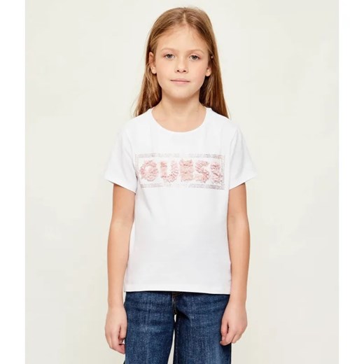 Guess T-shirt | Regular Fit ze sklepu Gomez Fashion Store w kategorii Bluzki dziewczęce - zdjęcie 187924864