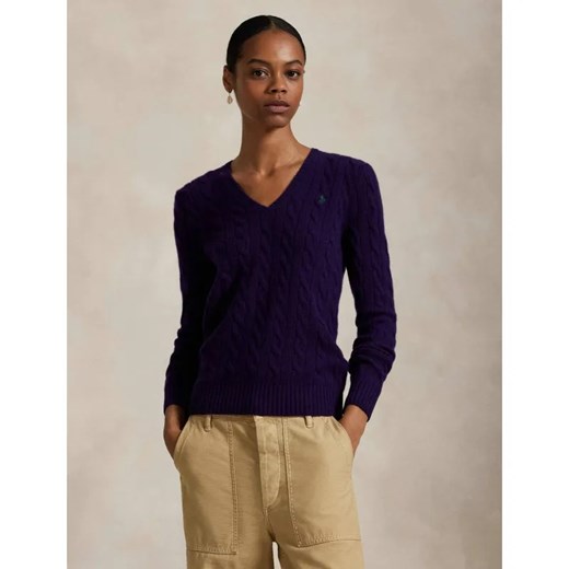 POLO RALPH LAUREN Wełniany sweter KIMBERLY | Slim Fit | z dodatkiem kaszmiru ze sklepu Gomez Fashion Store w kategorii Swetry damskie - zdjęcie 187925003