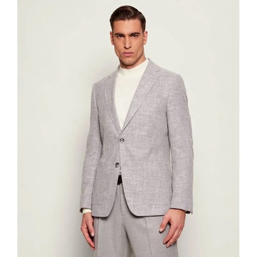 BOSS BLACK Marynarka H-Hutson-2PP-253 | Regular Fit | z dodatkiem lnu ze sklepu Gomez Fashion Store w kategorii Marynarki męskie - zdjęcie 187925031