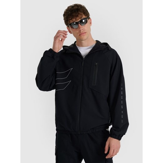 Męska kurtka przejściowa 4F 4FRAW25TSWSM2486 - czarna ze sklepu Sportstylestory.com w kategorii Kurtki męskie - zdjęcie 187927273