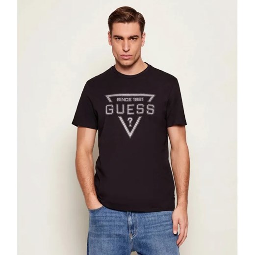 GUESS T-shirt PAINTED TRIANGLE | Regular Fit ze sklepu Gomez Fashion Store w kategorii T-shirty męskie - zdjęcie 187928681