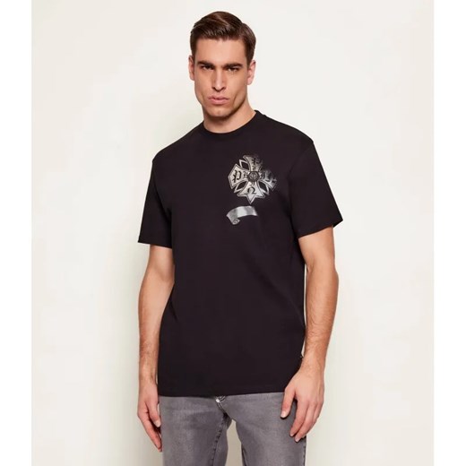 Philipp Plein T-shirt Destroyed Crest | Regular Fit ze sklepu Gomez Fashion Store w kategorii T-shirty męskie - zdjęcie 187928781