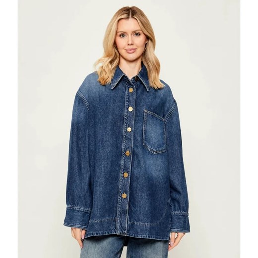 Pinko Jeansowa koszula OLIVASTRO | Oversize fit ze sklepu Gomez Fashion Store w kategorii Koszule damskie - zdjęcie 187928861