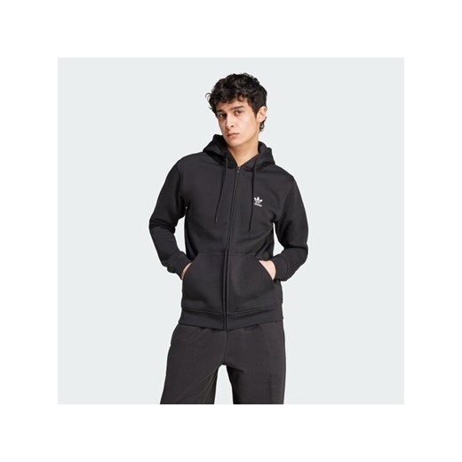 adidas Bluza Trefoil Essentials IW5791 Czarny Regular Fit ze sklepu MODIVO w kategorii Bluzy męskie - zdjęcie 187931664