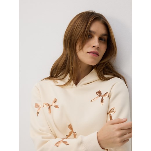 Reserved - Bluza ze świątecznym motywem - złamana biel ze sklepu Reserved w kategorii Bluzy damskie - zdjęcie 187932800