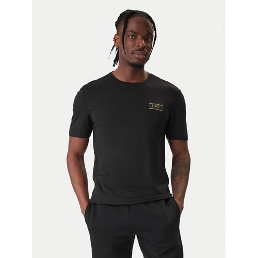 EA7 Emporio Armani T-Shirt 7M001331 AF13739 UC001 Czarny Regular Fit ze sklepu MODIVO w kategorii T-shirty męskie - zdjęcie 187934092