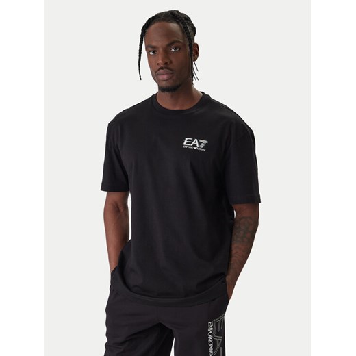 EA7 Emporio Armani T-Shirt 7M001327 AF17789 UC001 Czarny Relaxed Fit ze sklepu MODIVO w kategorii T-shirty męskie - zdjęcie 187934093
