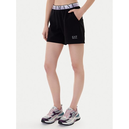 EA7 Emporio Armani Szorty sportowe 7W001153 AF12501 UC001 Czarny Regular Fit ze sklepu MODIVO w kategorii Szorty - zdjęcie 187934132