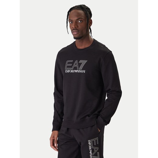 EA7 Emporio Armani Bluza 7M001312 AF13512 UC001 Czarny Regular Fit ze sklepu MODIVO w kategorii Bluzy męskie - zdjęcie 187934171