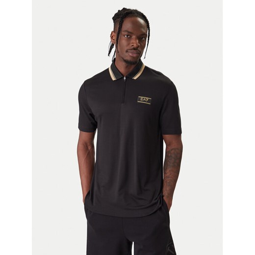 EA7 Emporio Armani Polo 7M001333 AF13739 UC001 Czarny Regular Fit ze sklepu MODIVO w kategorii T-shirty męskie - zdjęcie 187934210