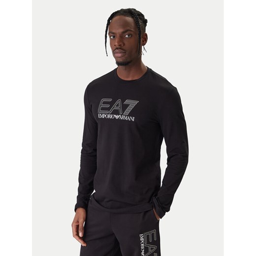 EA7 Emporio Armani Longsleeve 7M001310 AF10373 UC001 Czarny Regular Fit ze sklepu MODIVO w kategorii T-shirty męskie - zdjęcie 187934224