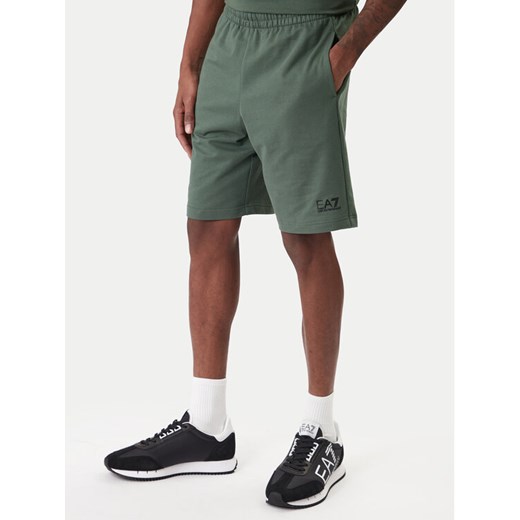 EA7 Emporio Armani T-Shirt 8NPS65 PJVRZ U7260 Zielony Regular Fit ze sklepu MODIVO w kategorii T-shirty męskie - zdjęcie 187934233