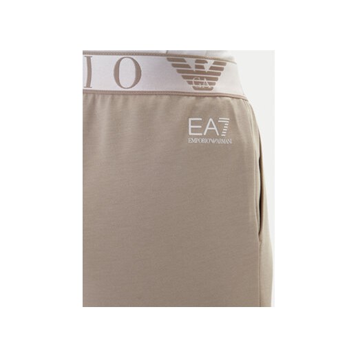 EA7 Emporio Armani Spodnie dresowe 7W001154 AF12501 U6225 Beżowy Regular Fit S MODIVO