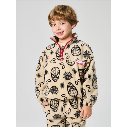 Sinsay - Bluza polarowa Spider-Man - beżowy ze sklepu Sinsay w kategorii Bluzy chłopięce - zdjęcie 187935800