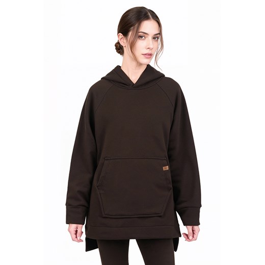 Vivisence 9006 bluza z kapturem, miękka bawełna brązowy ze sklepu kontri.pl w kategorii Sukienki - zdjęcie 187936630