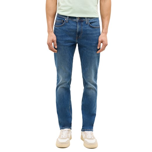 Męskie Spodnie jeansowe Mustang Style Vegas Slim Denim Blue 1016424 5000 583 ze sklepu YouNeedit.pl w kategorii Jeansy męskie - zdjęcie 187936863