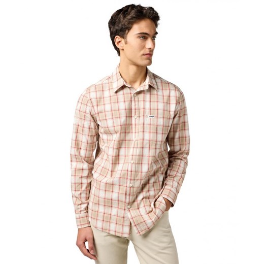 MESKA KOSZULA WRANGLER 1 PKT SHIRT TAN 112362768 ze sklepu YouNeedit.pl w kategorii Koszule męskie - zdjęcie 187936922