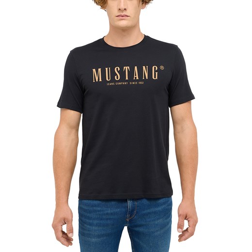Męski T-Shirt Mustang Style Austin Jet Black 1017125 4188 ze sklepu YouNeedit.pl w kategorii T-shirty męskie - zdjęcie 187936940