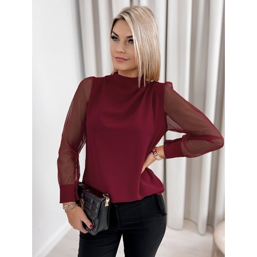 bluzka alsa bordowa one size ze sklepu UBRA w kategorii Bluzki damskie - zdjęcie 187938840