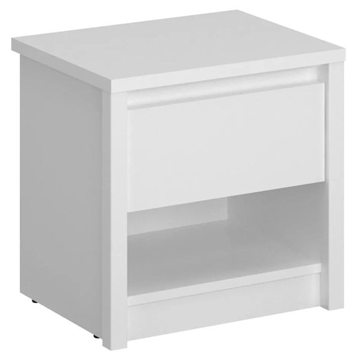 Biała szafka nocna z szufladą D0-P23 ze sklepu Edinos.pl w kategorii Stoliki i szafki nocne - zdjęcie 187939180