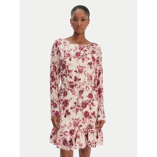 Guess Sukienka codzienna W6RK37 WJ712 Beżowy Regular Fit ze sklepu MODIVO w kategorii Sukienki - zdjęcie 187939903