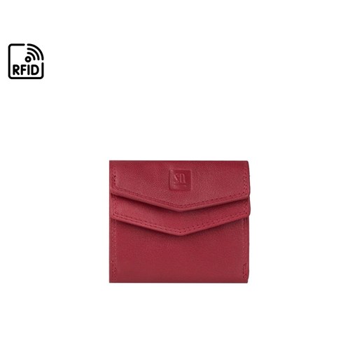 Czerwony portfel skórzany  IZA ze sklepu Słoń Torbalski w kategorii Portfele damskie - zdjęcie 187939973