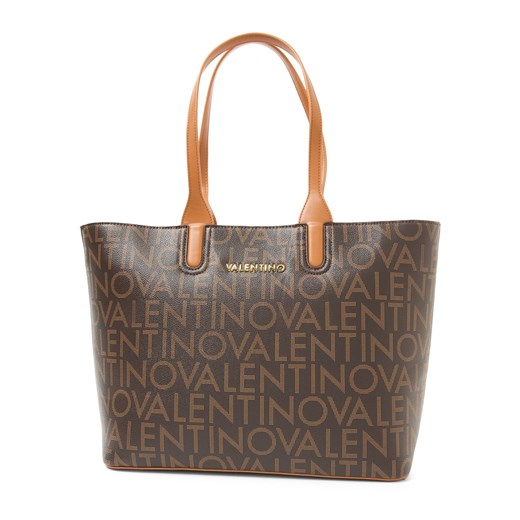 VALENTINO HANDBAGS Ladies Shopper - Regina RE Kobiety Sztuczna skóra czekoladowy wzorzysty ze sklepu vangraaf w kategorii Torby Shopper bag - zdjęcie 187940014