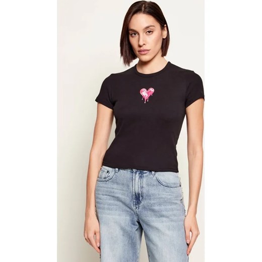 Hugo Blue T-shirt Dever_B_2 | Slim Fit ze sklepu Gomez Fashion Store w kategorii Bluzki damskie - zdjęcie 187940270