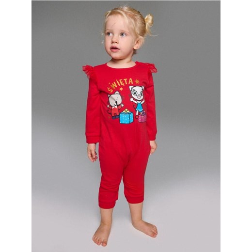Sinsay - Świąteczny bawełniany pajacyk Kitty Kotty - czerwony ze sklepu Sinsay w kategorii Odzież dla niemowląt - zdjęcie 187943121