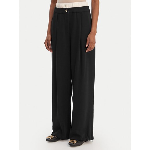 Liu Jo Sport Spodnie materiałowe TA6150 TS923 Czarny Regular Fit ze sklepu MODIVO w kategorii Spodnie damskie - zdjęcie 187943351