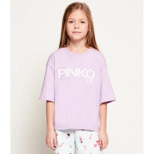 Pinko UP T-shirt JERSEY | Cropped Fit ze sklepu Gomez Fashion Store w kategorii Bluzki dziewczęce - zdjęcie 187944052