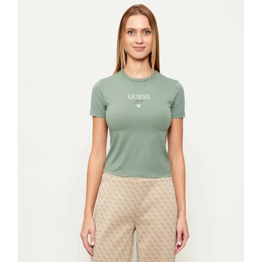 Guess Jeans T-shirt BABY BAKER | Slim Fit ze sklepu Gomez Fashion Store w kategorii Bluzki damskie - zdjęcie 187948633