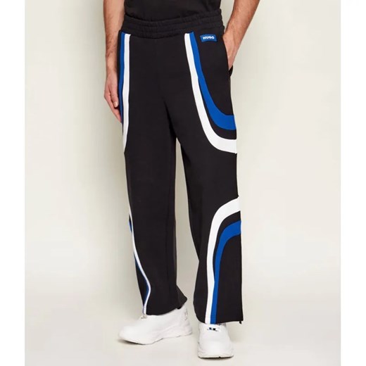 Hugo Blue Spodnie dresowe Nalotron | Relaxed fit ze sklepu Gomez Fashion Store w kategorii Spodnie męskie - zdjęcie 187949403