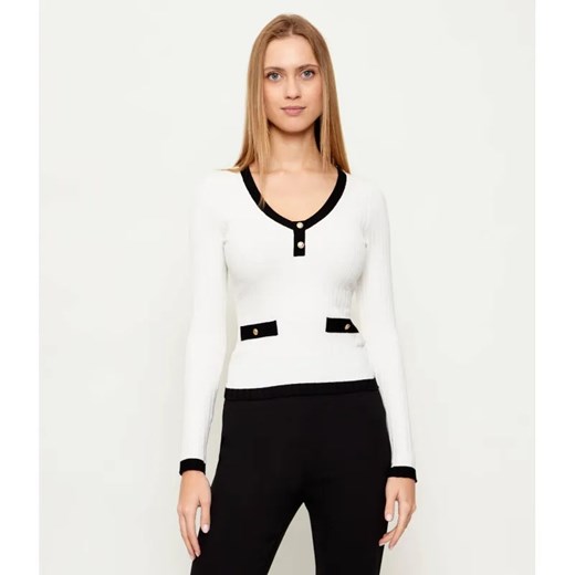 GUESS Bluzka LAUREL | Slim Fit ze sklepu Gomez Fashion Store w kategorii Bluzki damskie - zdjęcie 187949463