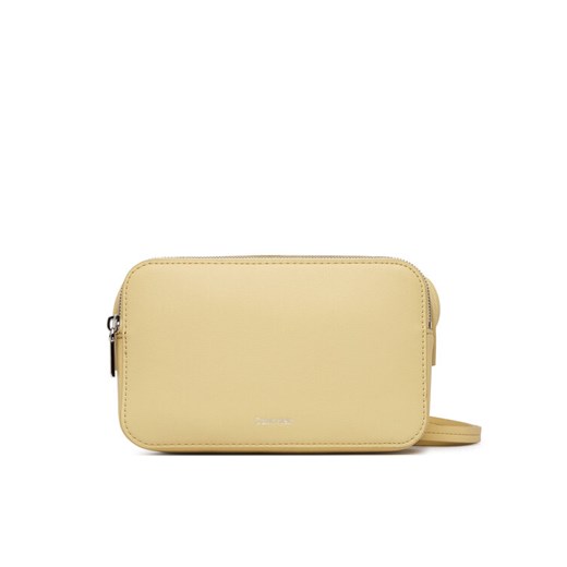 Torebka Calvin Klein Foil Logo Elongated Camera Bag LV04F3276G Żółty ze sklepu eobuwie.pl w kategorii Listonoszki - zdjęcie 187950701