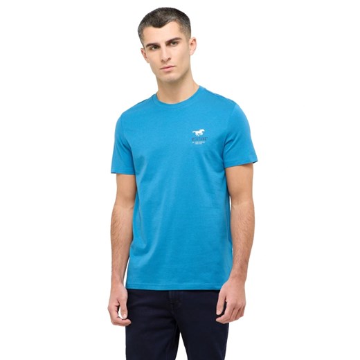 Męski T-Shirt Mustang Style Austin Sea of Belize 1016494 5444 ze sklepu YouNeedit.pl w kategorii T-shirty męskie - zdjęcie 187951854
