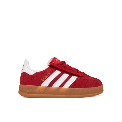 Sneakersy adidas Gazelle Indoor Comfort Closure Elastic Lace IH9132 Czerwony ze sklepu eobuwie.pl w kategorii Buty sportowe dziecięce - zdjęcie 187952460