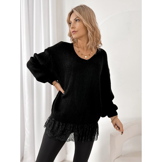 sweter sucre czarny one size ze sklepu UBRA w kategorii Swetry damskie - zdjęcie 187953684