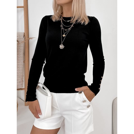 sweter junru czarny one size ze sklepu UBRA w kategorii Swetry damskie - zdjęcie 187953731