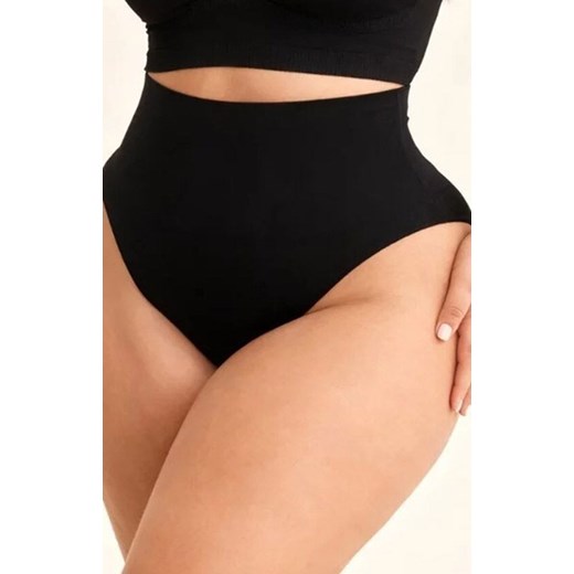 Modelujące brazyliany z szeroką gumą czarne Shapewear S124, Kolor czarny, Rozmiar S/M, Gabriella ze sklepu Intymna w kategorii Majtki damskie - zdjęcie 187953823
