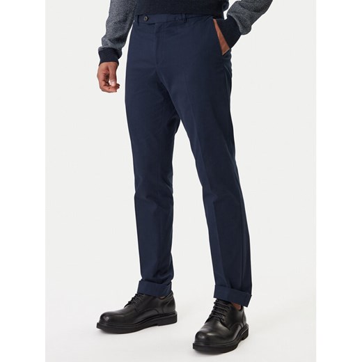 BOSS Spodnie garniturowe C-Genius 50555035 Granatowy Slim Fit ze sklepu MODIVO w kategorii Spodnie męskie - zdjęcie 187954582