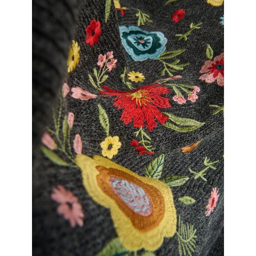 Reserved - Wzorzysty sweter - ciemnoszary Reserved M Reserved