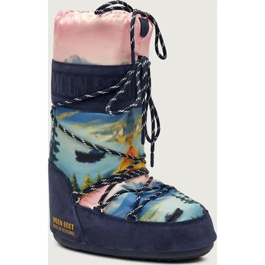 Moon Boot Śniegowce ICON POSTCARD | Moon Boot X Guest in Residence | zamsz ze sklepu Gomez Fashion Store w kategorii Śniegowce damskie - zdjęcie 187955231