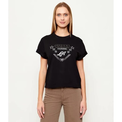 GUESS T-shirt STARS | Regular Fit ze sklepu Gomez Fashion Store w kategorii Bluzki damskie - zdjęcie 187955382