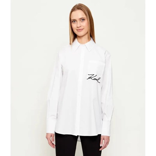Karl Lagerfeld Koszula signature | Relaxed fit ze sklepu Gomez Fashion Store w kategorii Koszule damskie - zdjęcie 187955441