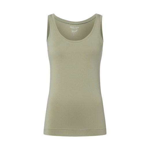 Marie Lund Top damski Kobiety Bawełna oliwkowy jednolity ze sklepu vangraaf w kategorii Bluzki damskie - zdjęcie 187957281