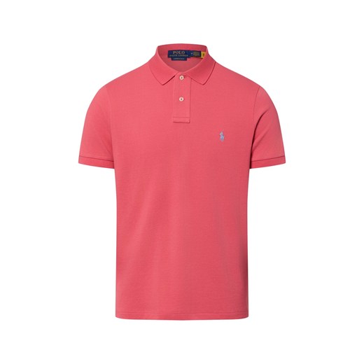 Polo Ralph Lauren Męska koszulka polo Mężczyźni Bawełna czerwony jednolity ze sklepu vangraaf w kategorii T-shirty męskie - zdjęcie 187957291